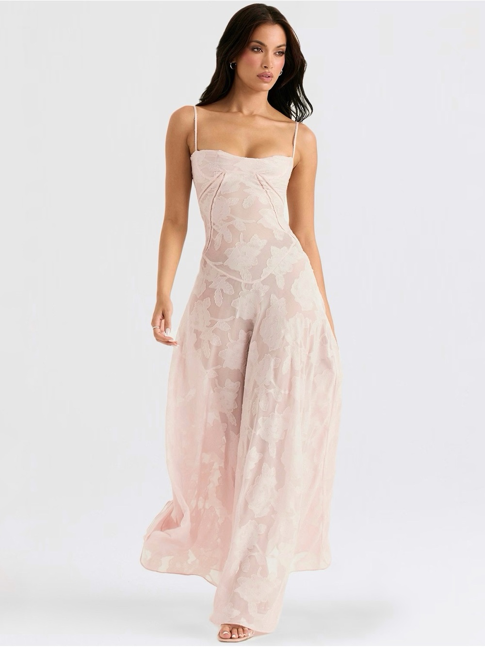 House of CB Seren Pink Maxi Dress - Medium - Picture 4 of 8